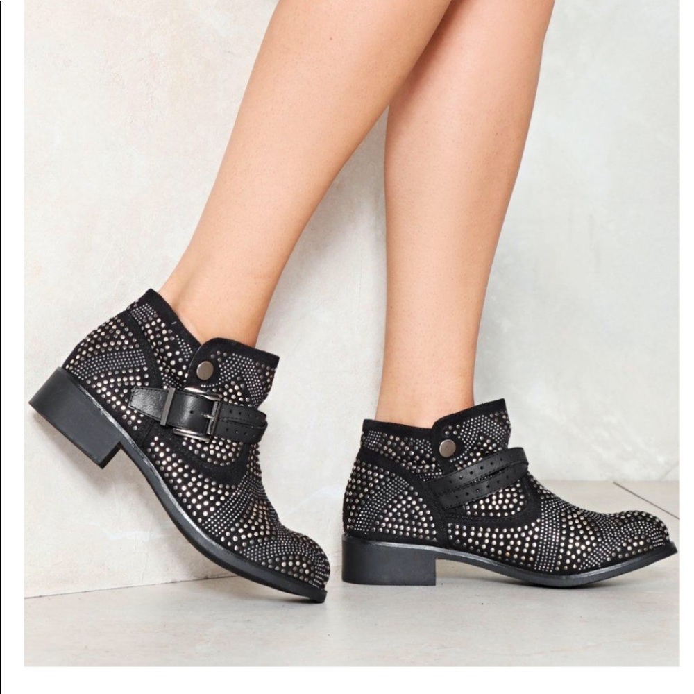 ⚡️NASTY GAL studded boots⚡️